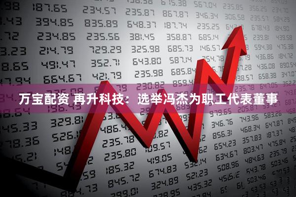 万宝配资 再升科技：选举冯杰为职工代表董事